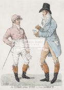 A 19th century print after Richard Dighton (1752-1814) "A Hero of the turf & his Agent" by Francis