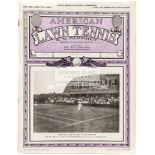 A collection of American Lawn Tennis programmes and magazines from the 1930's,