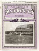 A collection of American Lawn Tennis programmes and magazines from the 1930's,