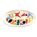 A large Marie-Christine Treinen designed studio pottery fish platter, circa 1950s/1960s.