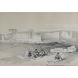 Roberts, David 1796-1864 British, Ruins of Baalbec.