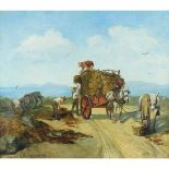 Gabercan, Leon Nineteenth/Twentieth Century French, The Haycart.