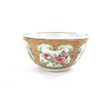 A Chinese export famille rose porcelain teacup, 18th century.