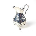 A Victorian silver cream jug.