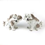 A pair of Samson dogs modelled in the style of Meissen, probably mid/late 19th century.