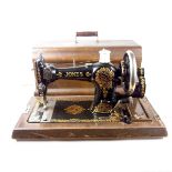 A Jones vintage sewing machine.
