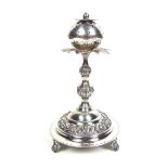 A Portuguese silver toothpick holder, early 19th century.