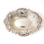 A small modern silver bonbon dish, 20th century.