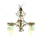 An early 20th century chandelier.