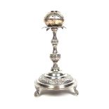A Portuguese silver toothpick holder, early 19th century.