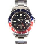 Rare, early Rolex Oyster Perpetual GMT-Master stainless steel watch.