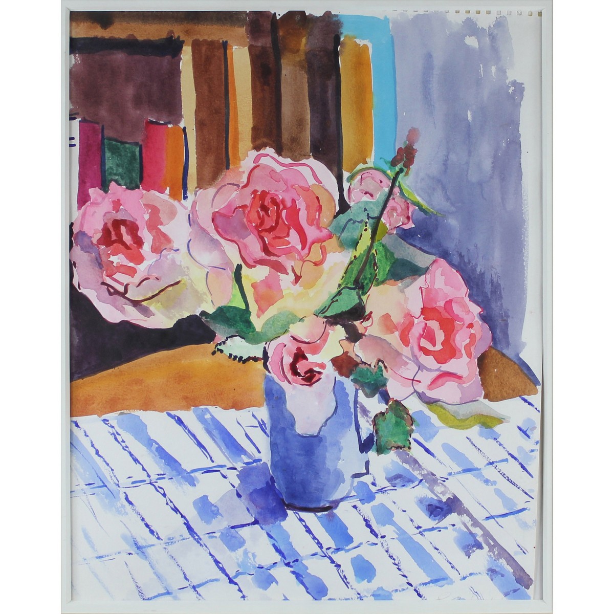 Cradwell, P Contemporary British AR, Still Life with Roses.