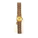 Rotary 9 ct yellow gold lady's watch.