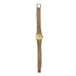 Omega 9 ct yellow gold lady's watch.