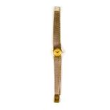 Omega 9 ct yellow gold lady's watch.