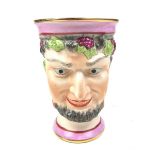 A Victorian Staffordshire ceramic Bacchus jug, circa 1870.