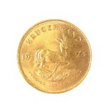 Gold 1974 Krugerrand coin.