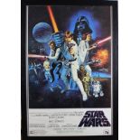 A Star Wars Episode IV A New Hope film poster.