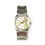 Rolex Datejust Oyster Quartz stainless steel watch.