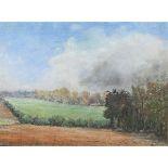 Fidler, Frank 1910-1995 British AR, Two Items: Woodland by the Field, Across the Fields.