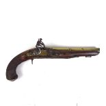 An English flintlock pistol by Philip Bond, London circa 1796.