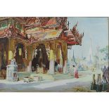 Y Ba Nyan 1897-1947 Myanmar (Burmese), Tazaungatshwe at Shwe Dagon Pagoda.