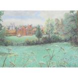 Fidler, Frank 1910-1995 British AR, Two Items: A Country Lane and The Big House by the Church