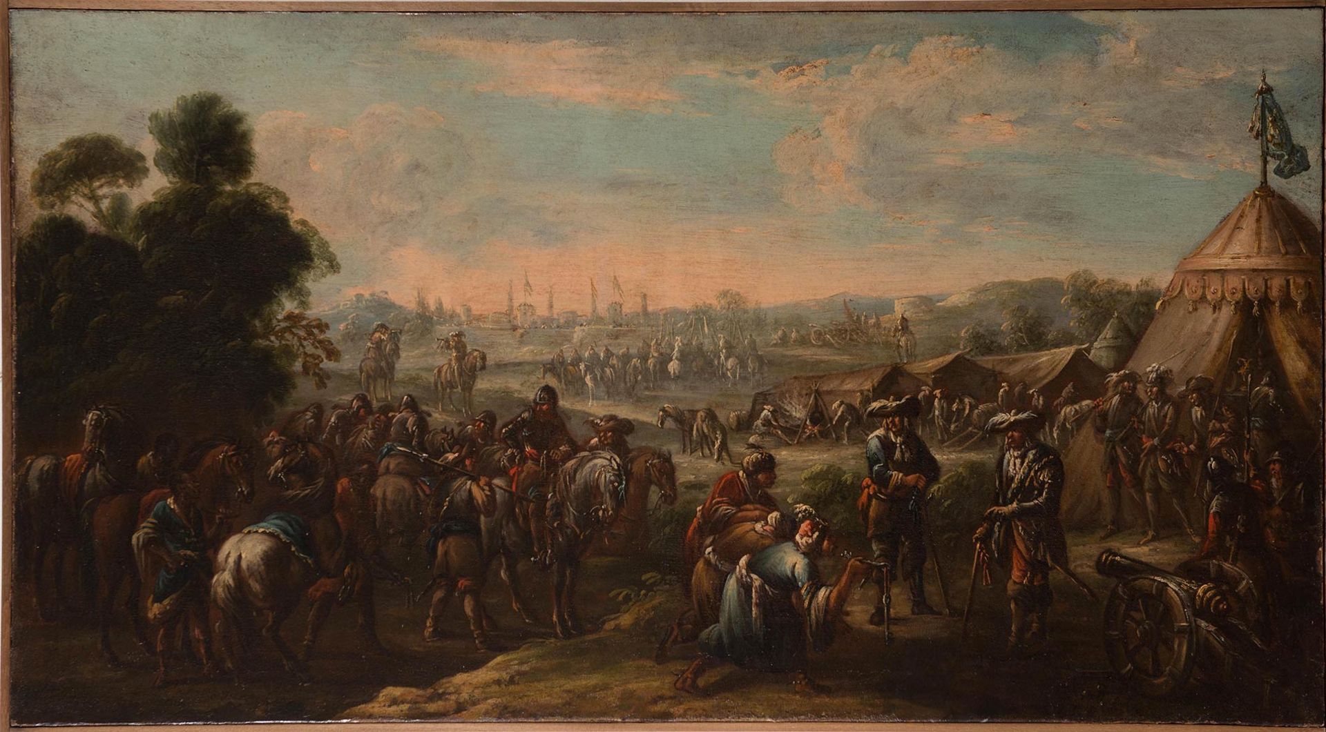 Pietro Graziani (attivo a Napoli nella prima metà del XVIII sec.), attr. a, “Scene di Battaglia” - Image 6 of 9