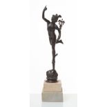 Scultura in bronzo raffigurante “Mercurio”, XX sec.