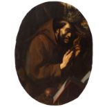 Maestro Fiammingo della fine del XVI - inizio del XVII sec., “La tentazione di San Francesco”.