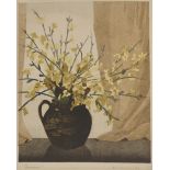 •ERIC SLATER (BRITISH 1896-1963) JASMINE Coloured woodblock, signed, inscribed with title and