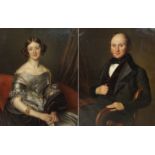 CORNELIS CELS (FLEMISH 1778-1859) PORTRAIT OF JESSY MACPHERSON NEE YOUNG; PORTRAIT OF JAMES