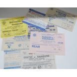 A COLLECTION OF MATCH TICKET STUBS FROM THE 1980s including European, domestic and cup examples