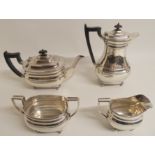 *WITHDRAWN* A FOUR PIECE SILVER TEA SERVICE by Harrods Limited (Richard Woodman Burbridge)