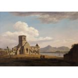 ATTRIBUTED TO JOHN KNOX (SCOTTISH 1778-1845) IONA CATHEDRAL Oil on canvas, 55 x 76.5cm (21 1/2 x