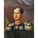 WILHELM TSCHETSCHORKE (GERMAN 19TH CENTURY) KONIG FRIEDRICH WILHELM III (AFTER ERNST GEBAUER) Oil on