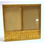 TEN VARIOUS LATE VICTORIAN AND EARLY 20TH CENTURY GILT-METAL PHOTOGRAPH FRAMES including duet
