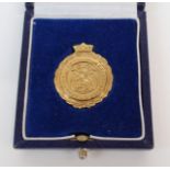 A 9CT GOLD SCOTTISH FOOTBALL ASSOCIATION SCOTTISH CUP FINAL LINESMAN'S MEDAL the obverse inscribed