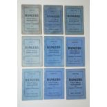 A NEAR COMPLETE RUN OF RANGERS FC HANDBOOKS FROM 1929-30 TO 1979-80 lacking 1943-44, 1956-57 and