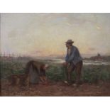 WILLIAM MARSHALL BROWN RSA, RSW (SCOTTISH 1863-1936) POTATO LIFTING Oil on canvas, signed and
