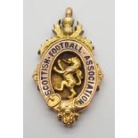A 9CT GOLD 1922-23 SCOTTISH CUP WINNERS MEDAL the obverse inscribed Scottish Football Association,