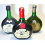 A BOTTLE OF PRINCE DE CONDE VSOP ARMAGNAC with wax seal, 70cl, another Prince de Conde armagnac