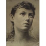 SIR JOHN LAVERY RA, RSA, RHA, PRP, HROI, LLB (IRISH / BRITISH 1856-1941) PORTRAIT OF A YOUNG WOMAN