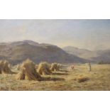 DUNCAN CAMERON (SCOTTISH 1837-1916) HARVEST TIME Oil on canvas, signed, 51 x 77cm (20 x 30 1/4")