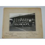 A BRITISH ARMY XI TEAM LINE-UP PHOTOGRAPH possibly relating to the match against Ireland played on