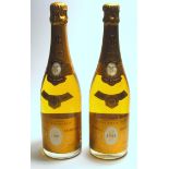 TWO BOTTLES OF LOUIS ROEDERER CRISTAL CHAMPAGNE 1993 AND 1997 750ml, 12% vol in original boxes (2)