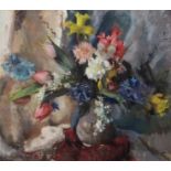 •LENA ALEXANDER (SCOTTISH 1899-1983) SPRING FLOWERS Pastel, signed, 52 x 58.5cm (20 1/2 x 23")