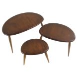 A SET OF THREE ERCOL PEBBLE TABLES 40cm high x 60cm wide x 43cm deep (3) Condition Report: Available
