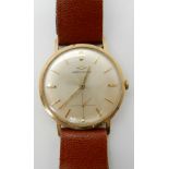A 9ct gold Movado gents vintage watch Condition Report: Available upon request