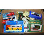 Two boxes of various models including Dinky, Days Gone etc in original boxes, approximately